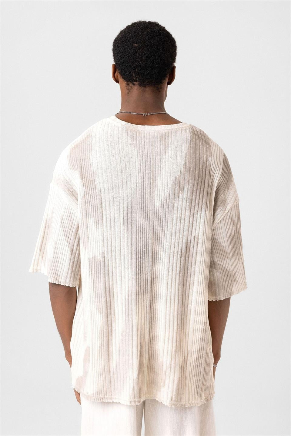 Oversized Knit T-Shirt (Machine Washable)