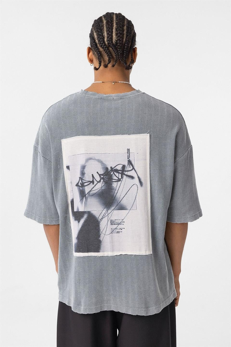 Oversized Knit T-Shirt (Machine Washable)