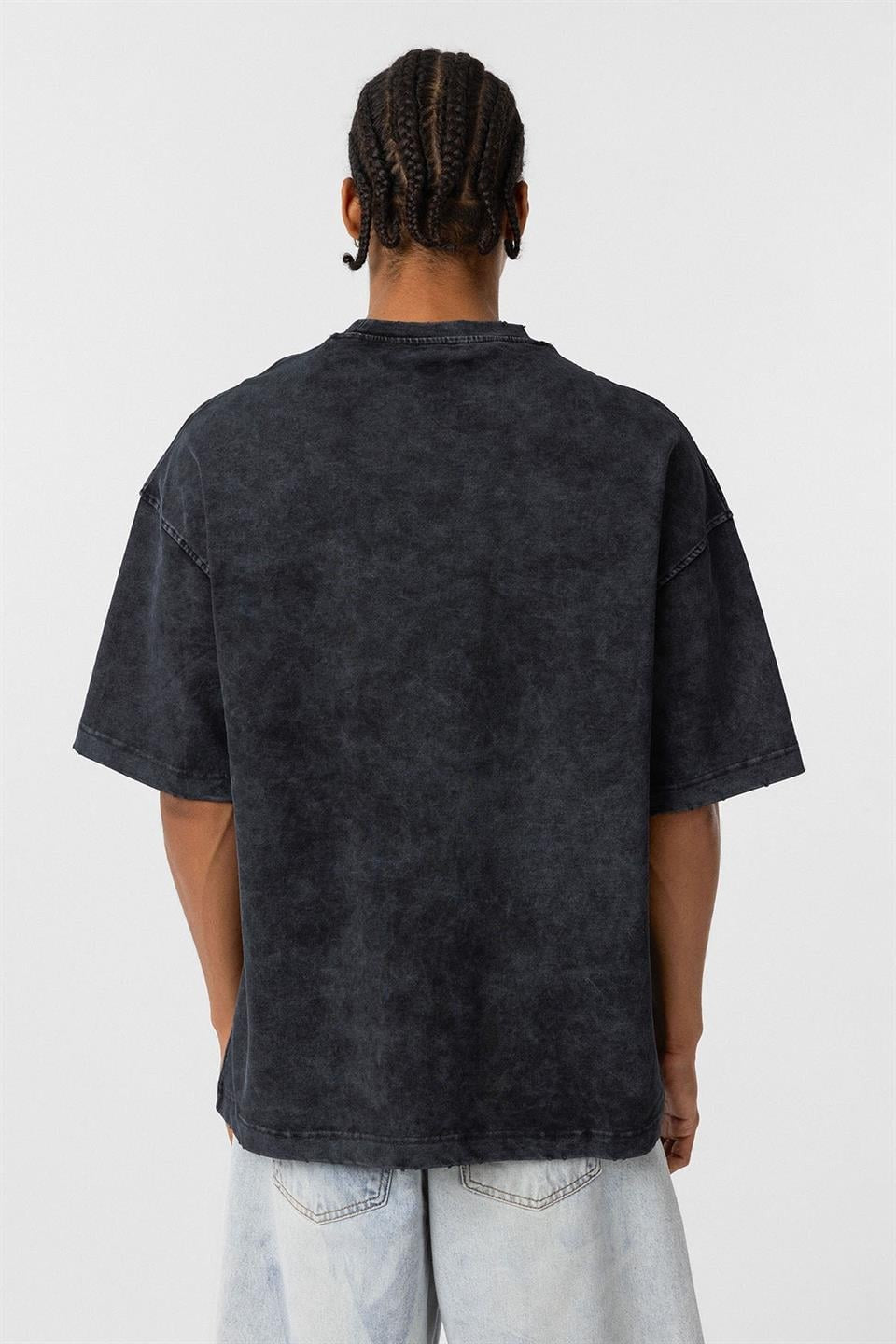 Oversized T-Shirt with Pocket Detail, Pre-Washed, V70-73