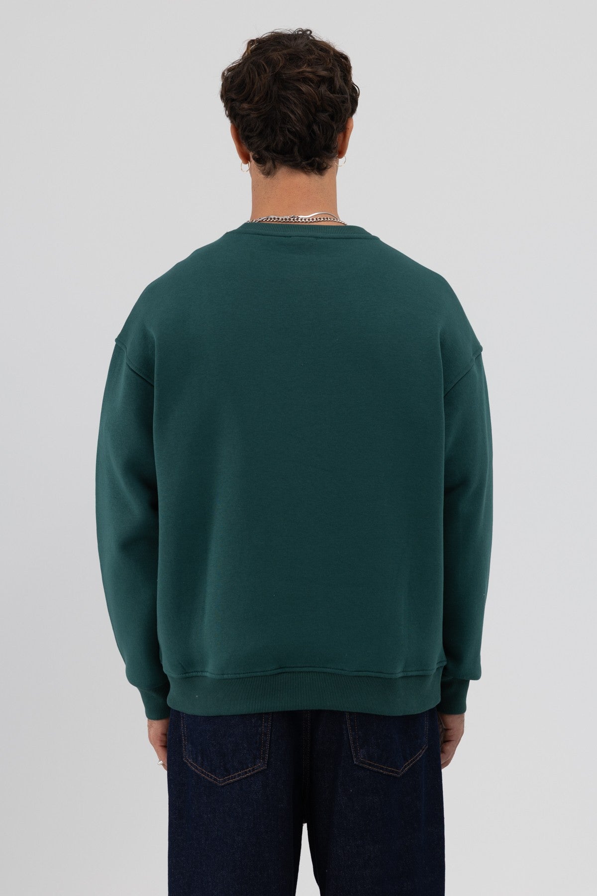 Basic Crew Neck Oversized Sweatshirt