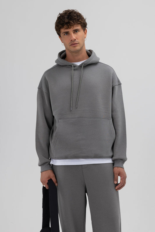 Basic Oversized Hooded Sweatshirt