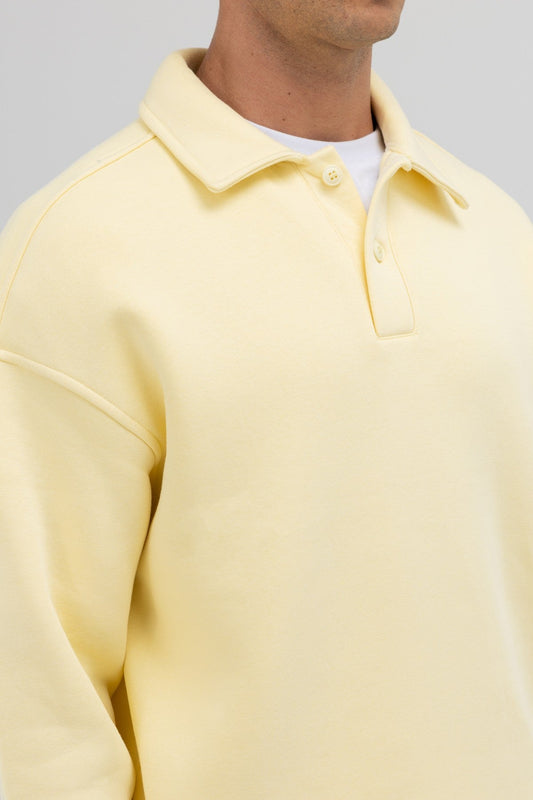 Basic Polo-Neck Sweatshirt