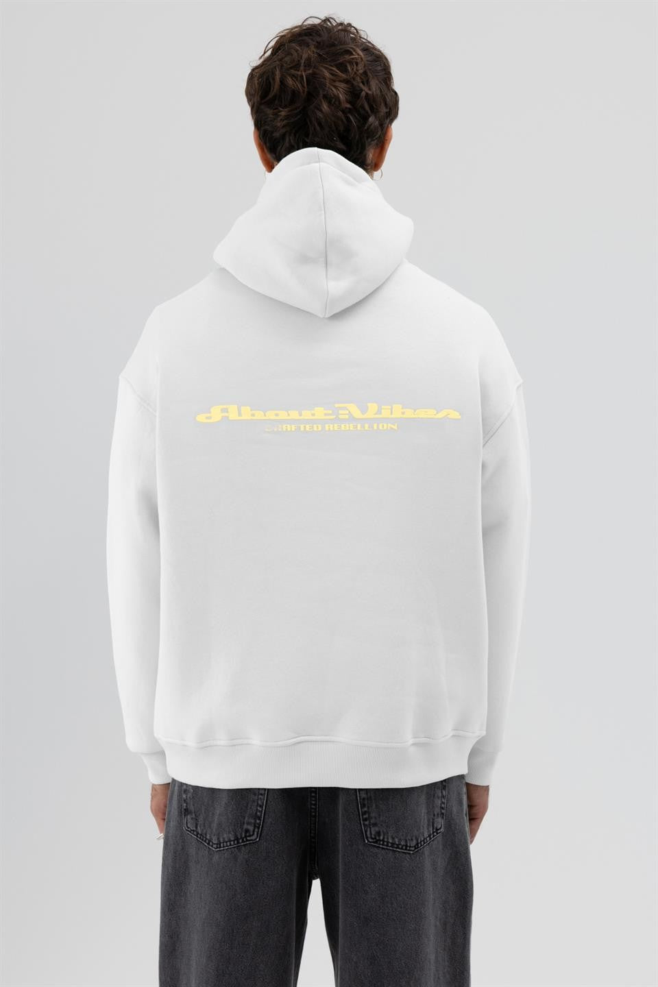 Oversized Hooded Printed Sweatshirt