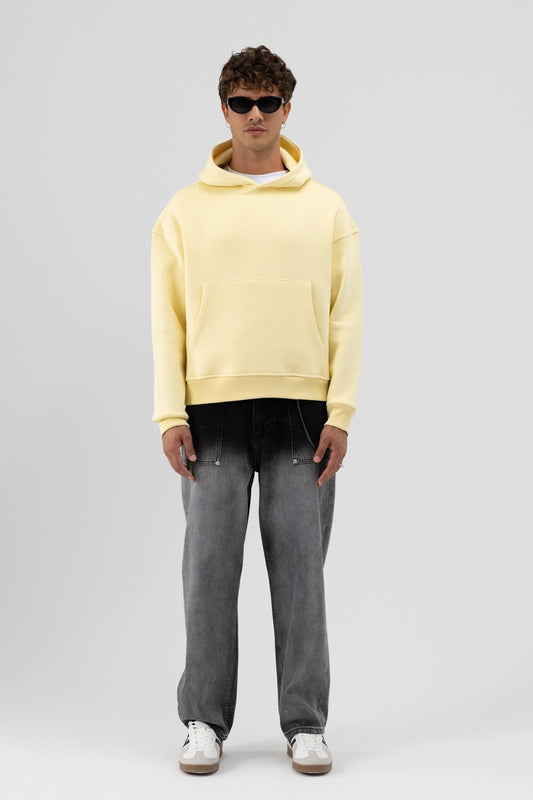 Basic Hooded Boxy-Fit Sweatshirt