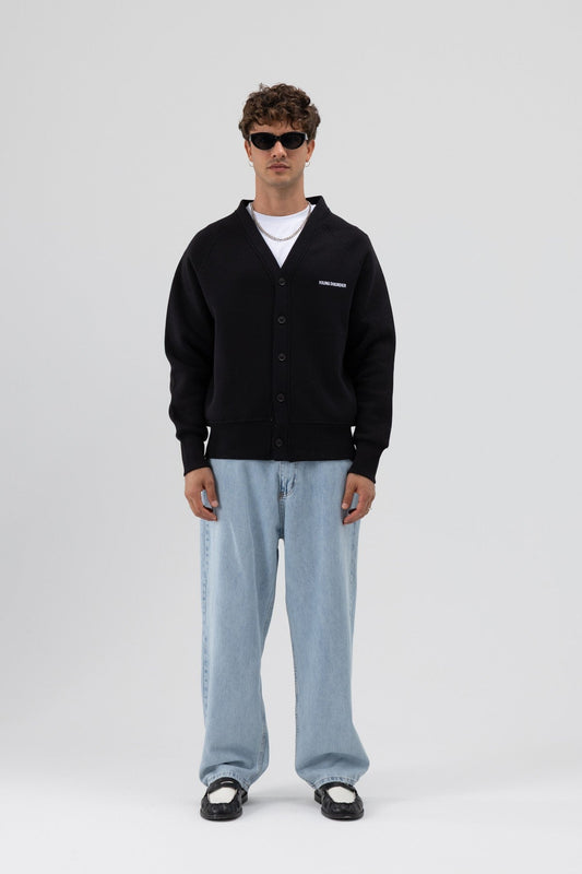 Oversized Button-Up Sweatshirt
