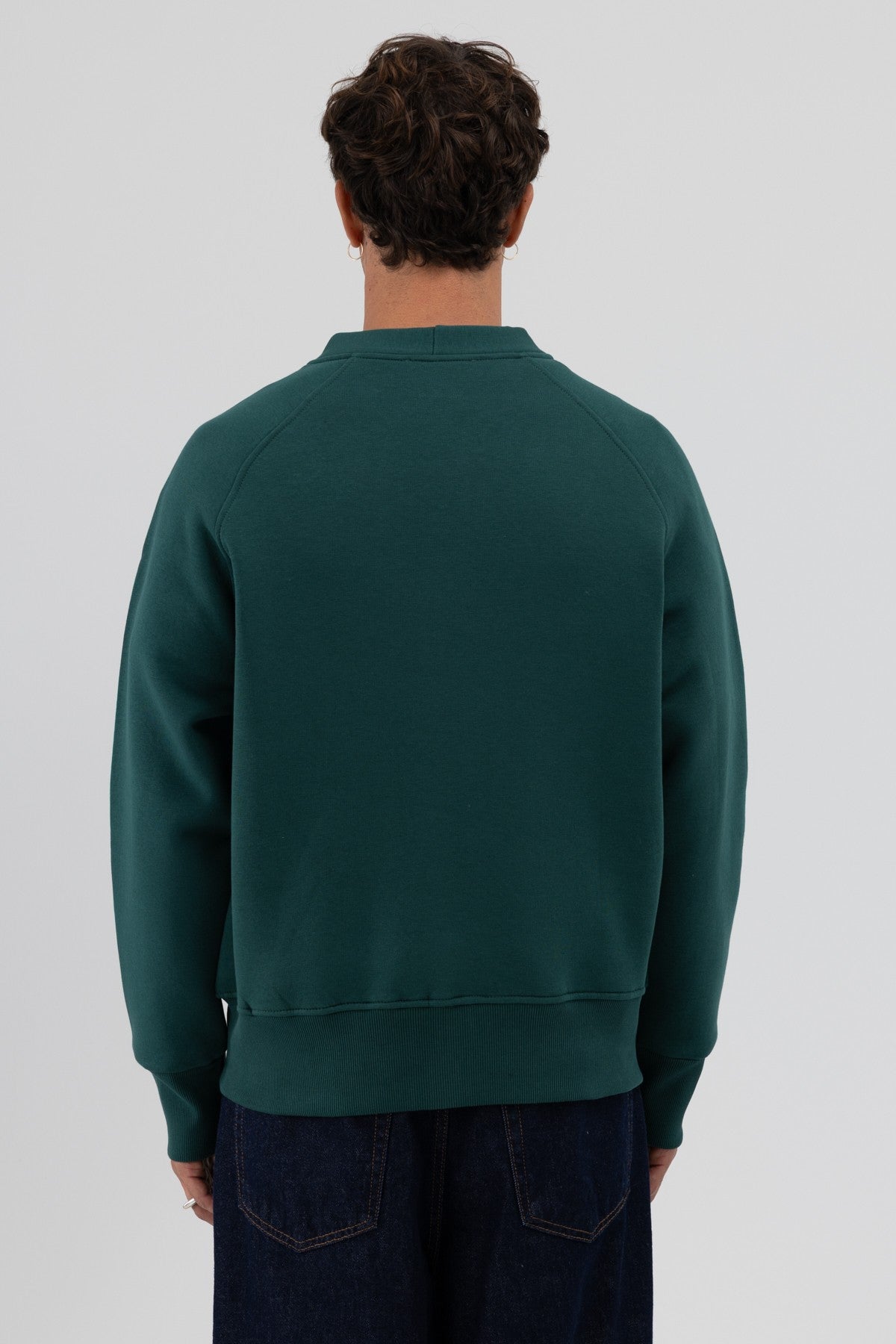 Oversized Button-Up Sweatshirt