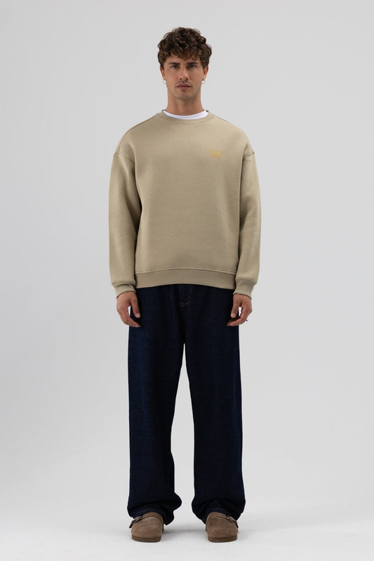 Oversized Bike Neck Print Sweatshirt