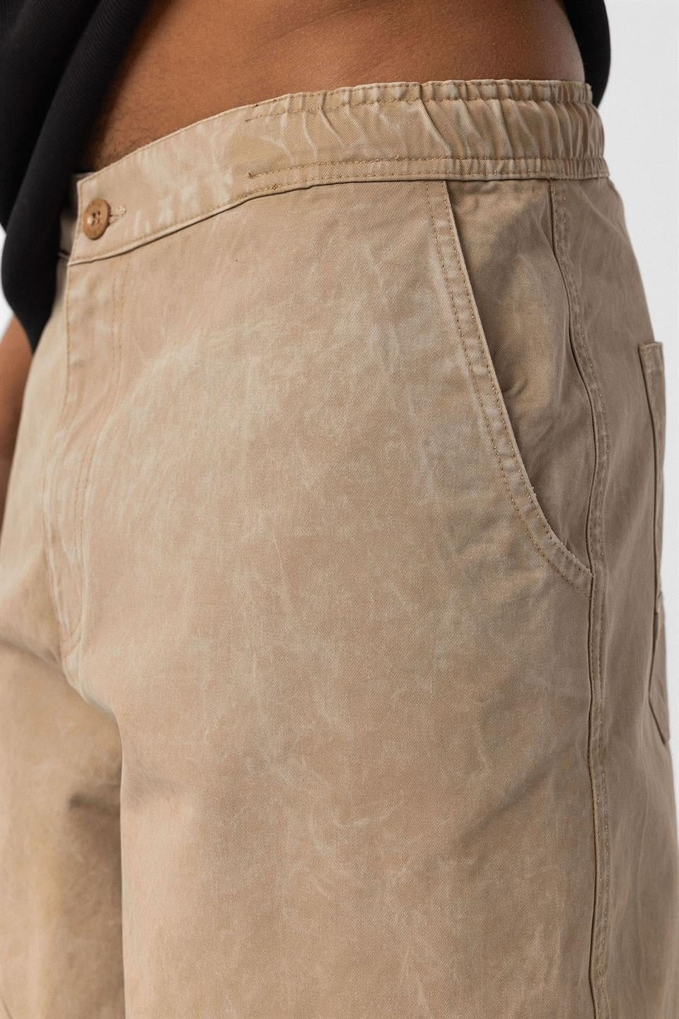 Pre-Washed Baggy Gabardine Pants