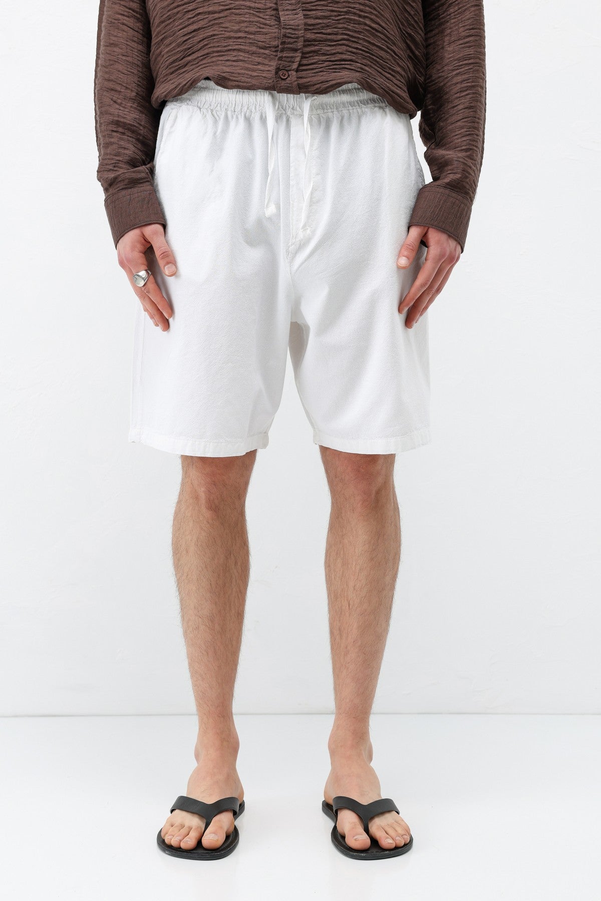 Oversized Linen Shorts