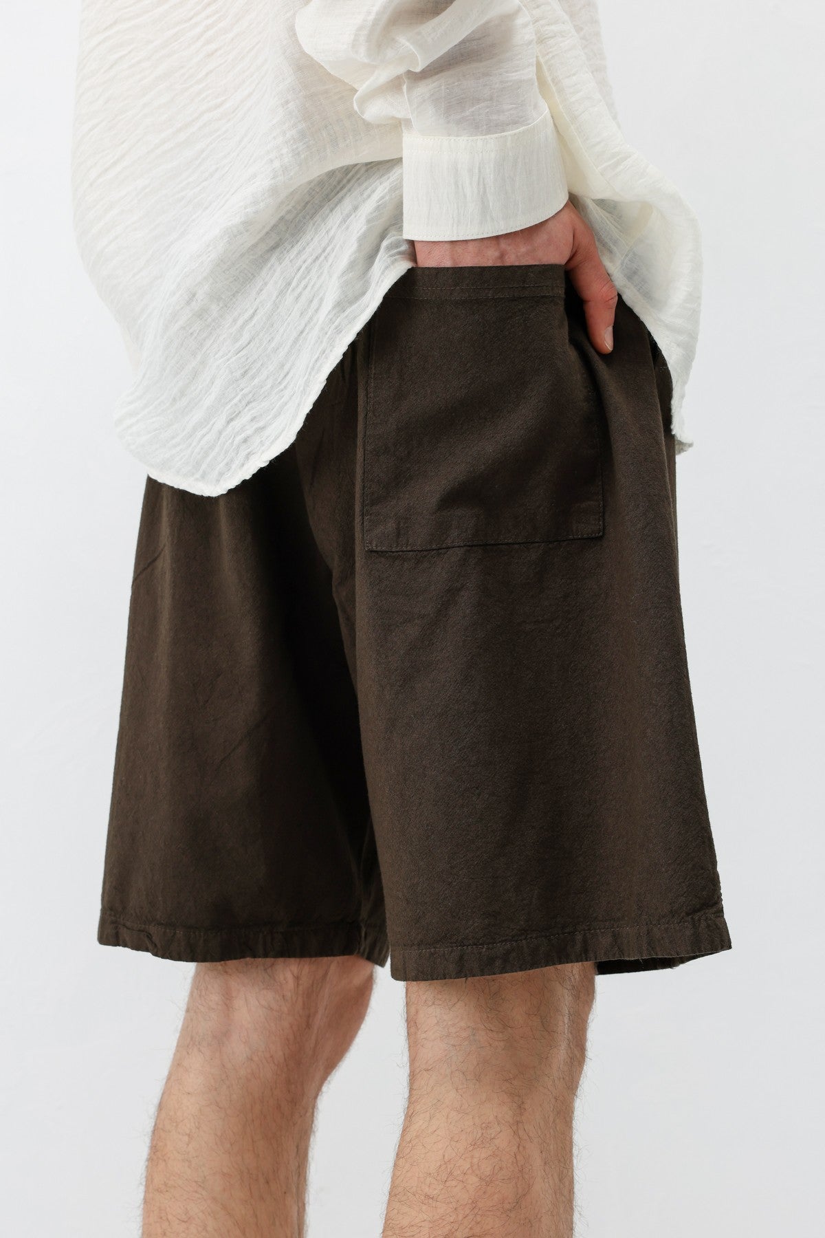 Oversized Linen Shorts