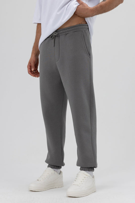 Basic Sweatpants with Elastic Cuffs
