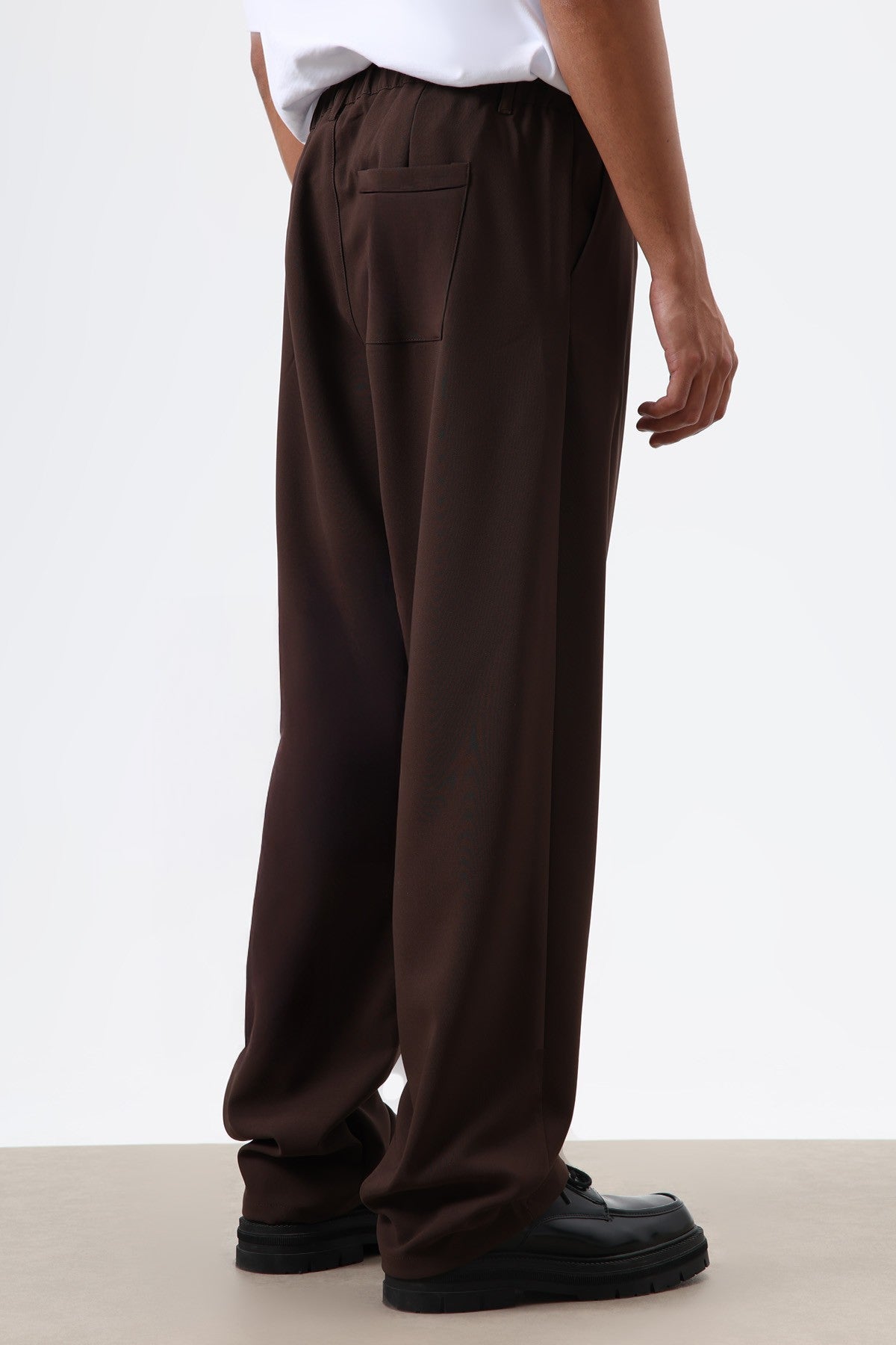 Baggy-Fit Fabric Pants