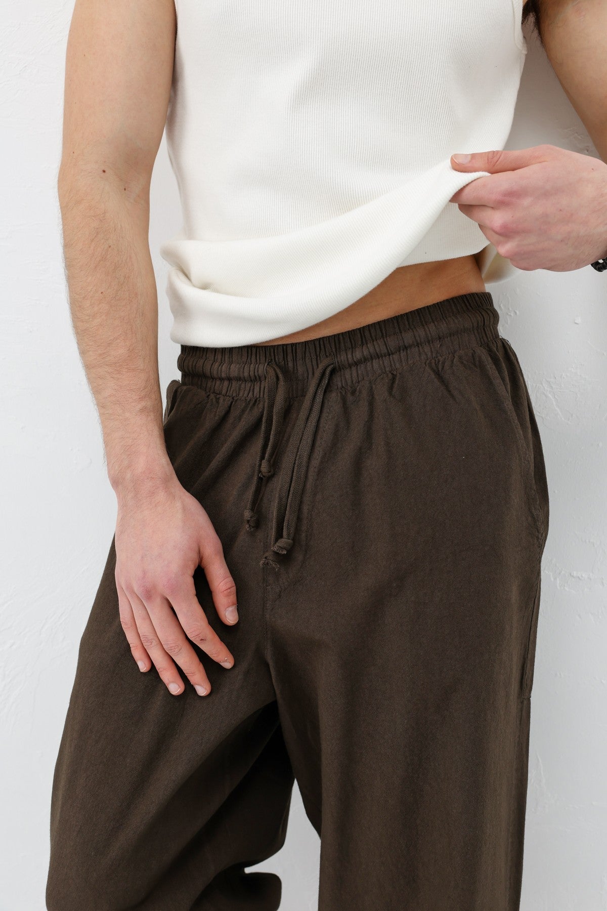 Super Baggy-Fit Linen Pants
