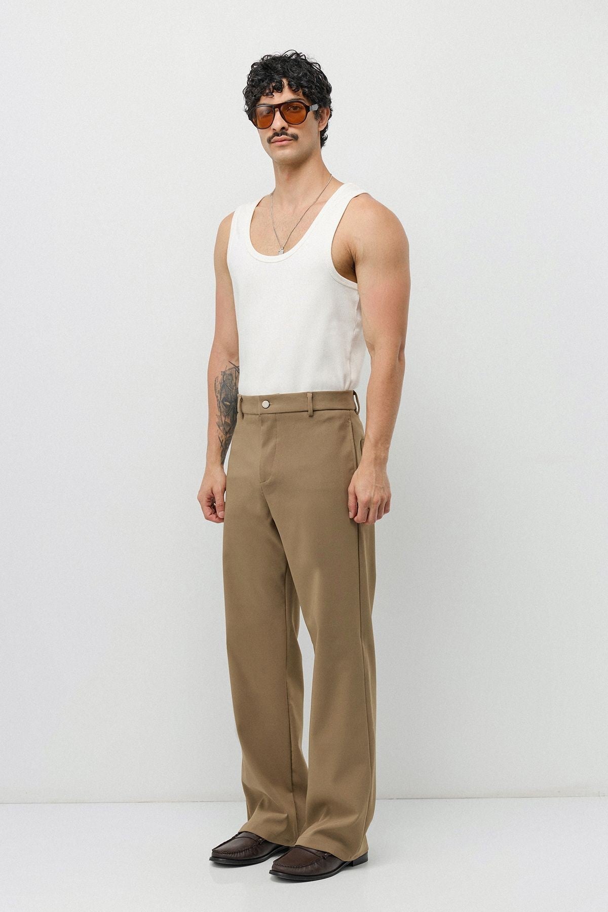 High-Waisted Flare-Fit Pants