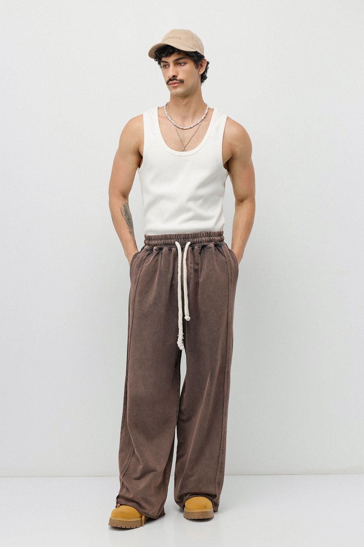Pre-Washed Baggy Sweatpants