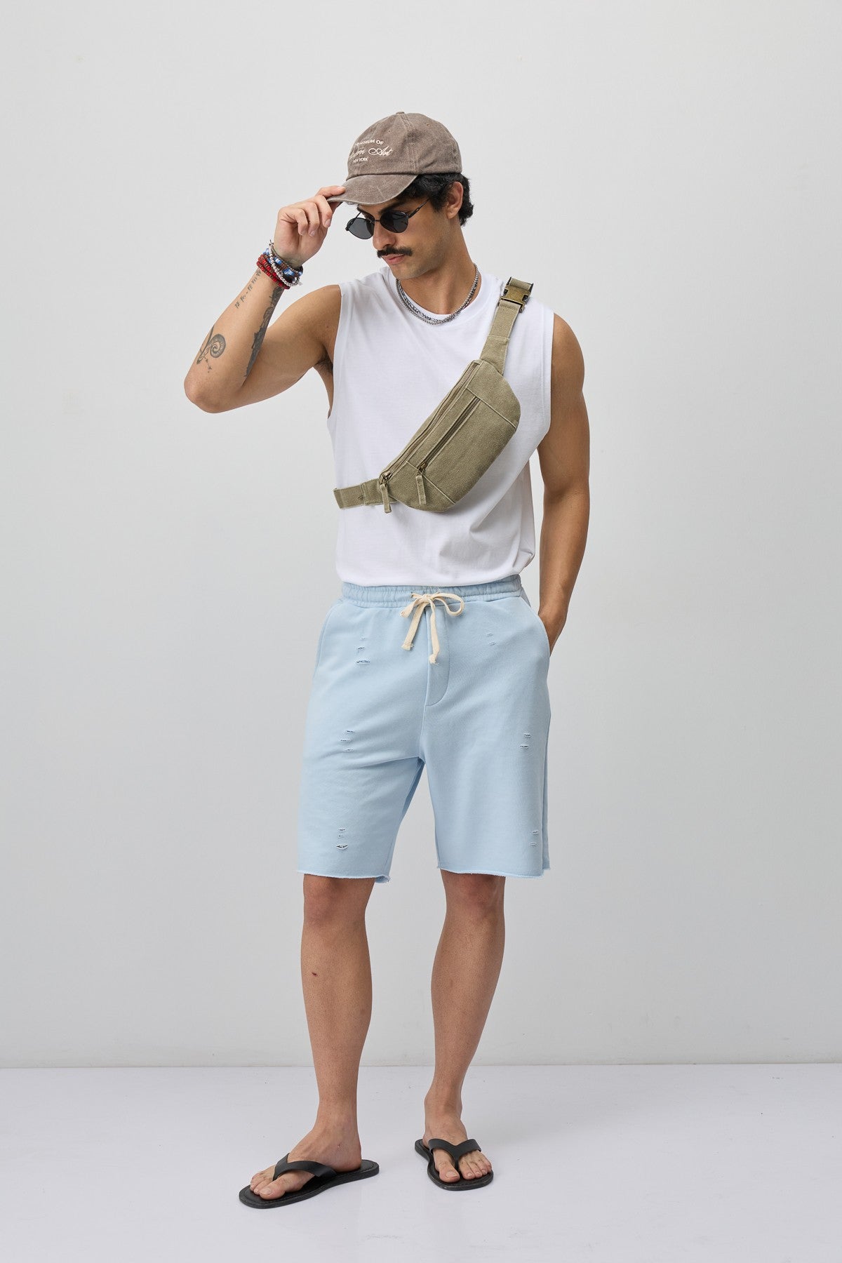 Loose-Fit Shorts with Drawstring