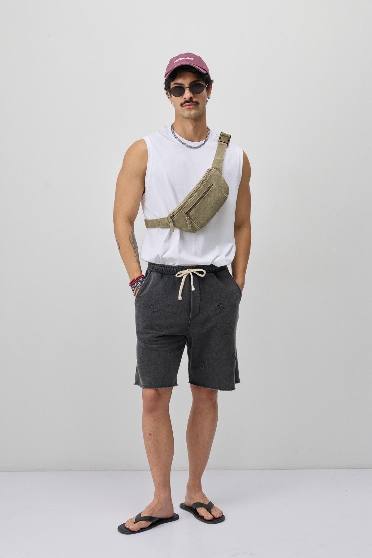 Loose-Fit Shorts with Drawstring