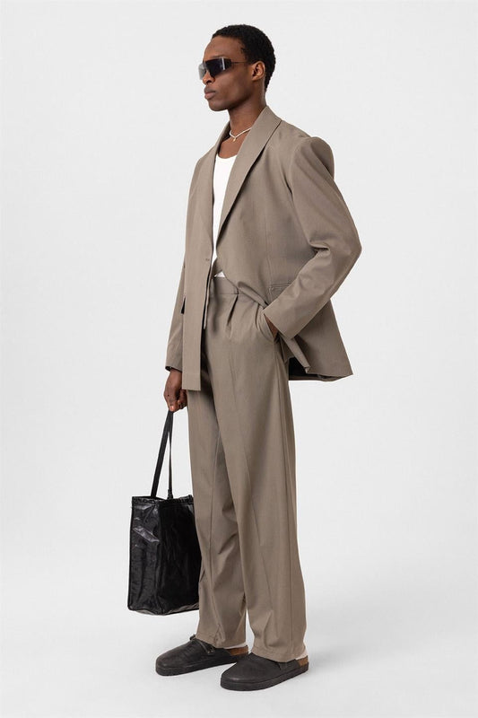 Oversized Belted Suit