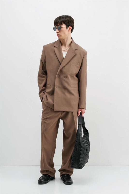 Oversized Double-Breasted Suit