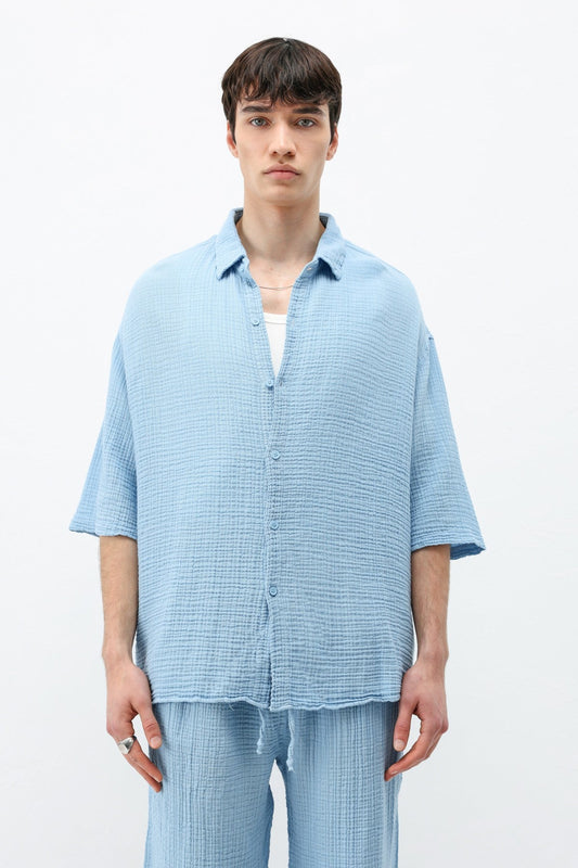Muslin Fabric, Relaxed Fit Linen Set