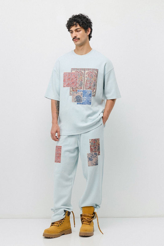 Oversized Printed Sweatsuit Set