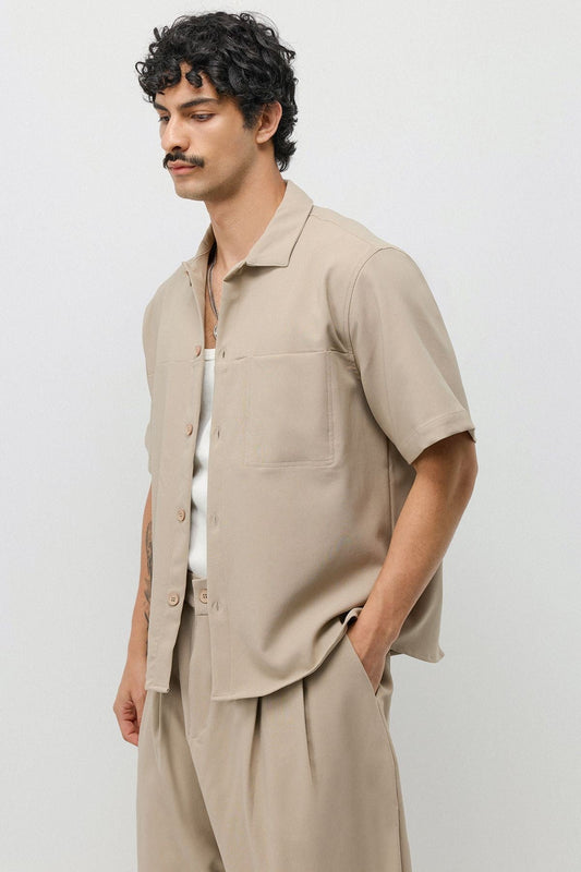Relaxed-Fit Oversized Shirt and Pants Set
