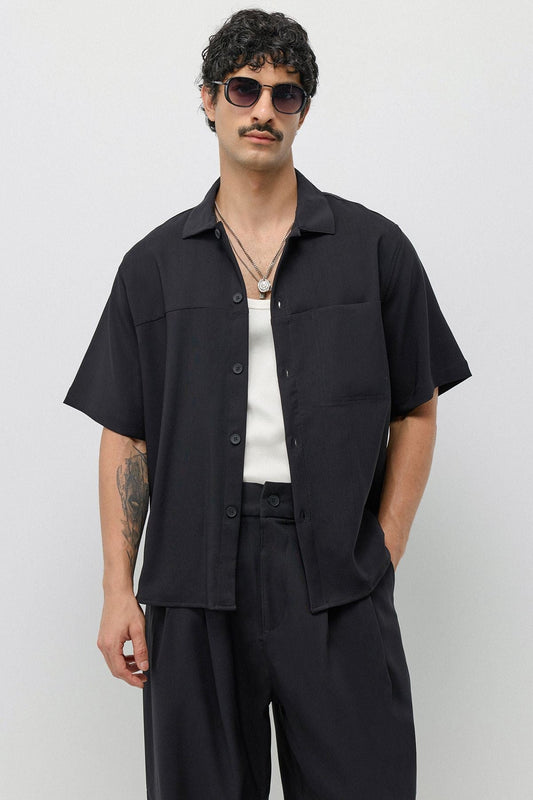 Relaxed-Fit Oversized Shirt and Pants Set