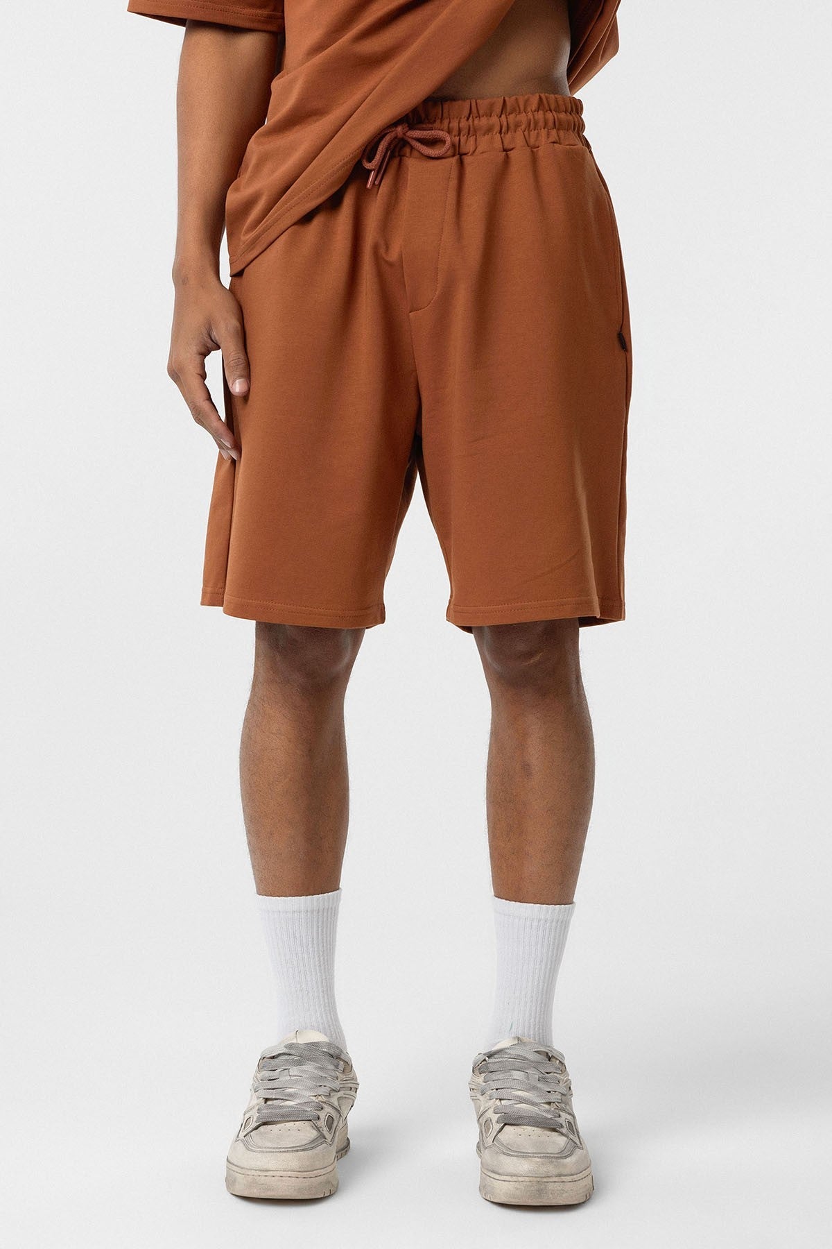 Basic Oversized Shorts Set