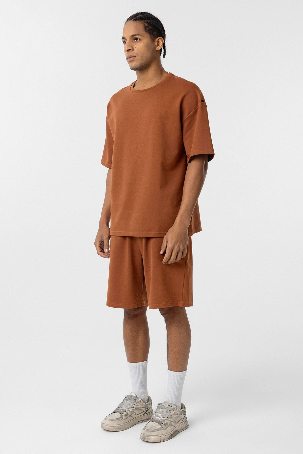 Basic Oversized Shorts Set