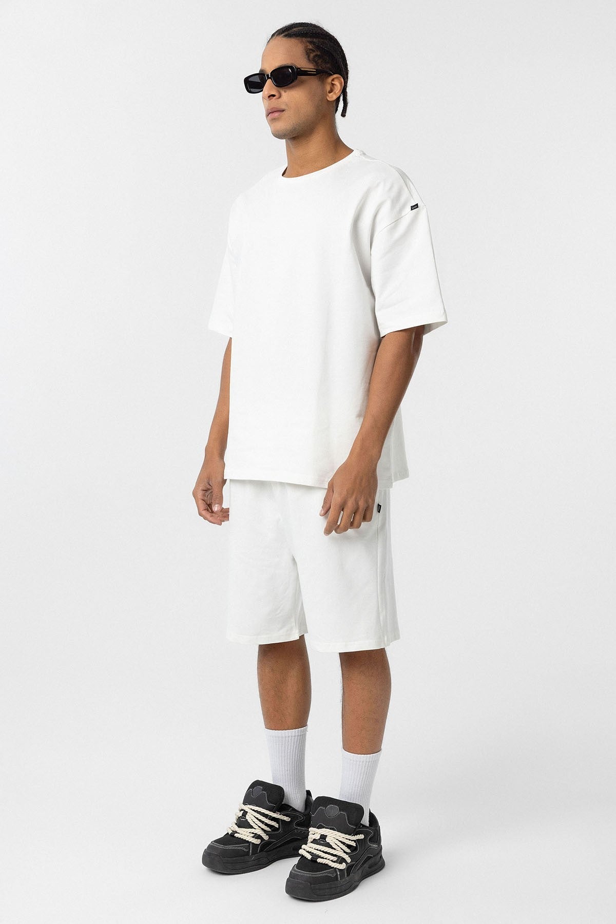 Basic Oversized Shorts Set
