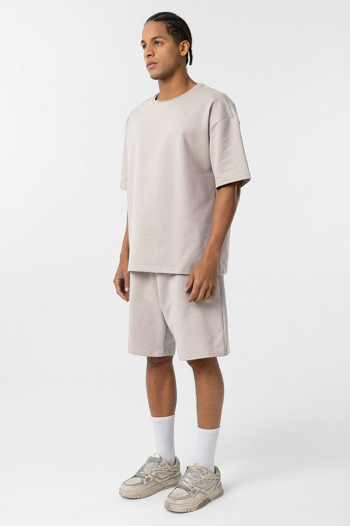 Basic Oversized Shorts Set