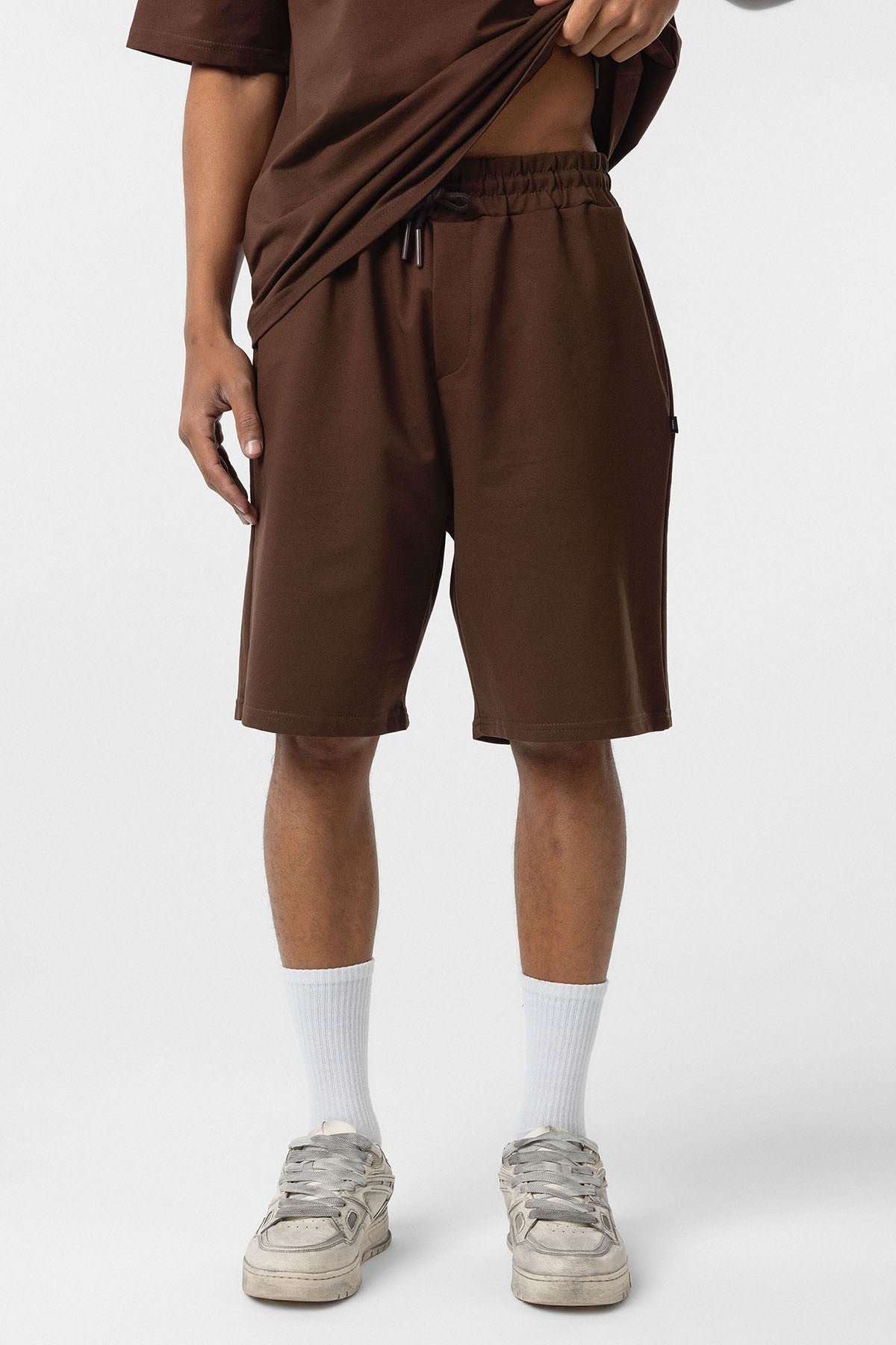 Basic Oversized Shorts Set