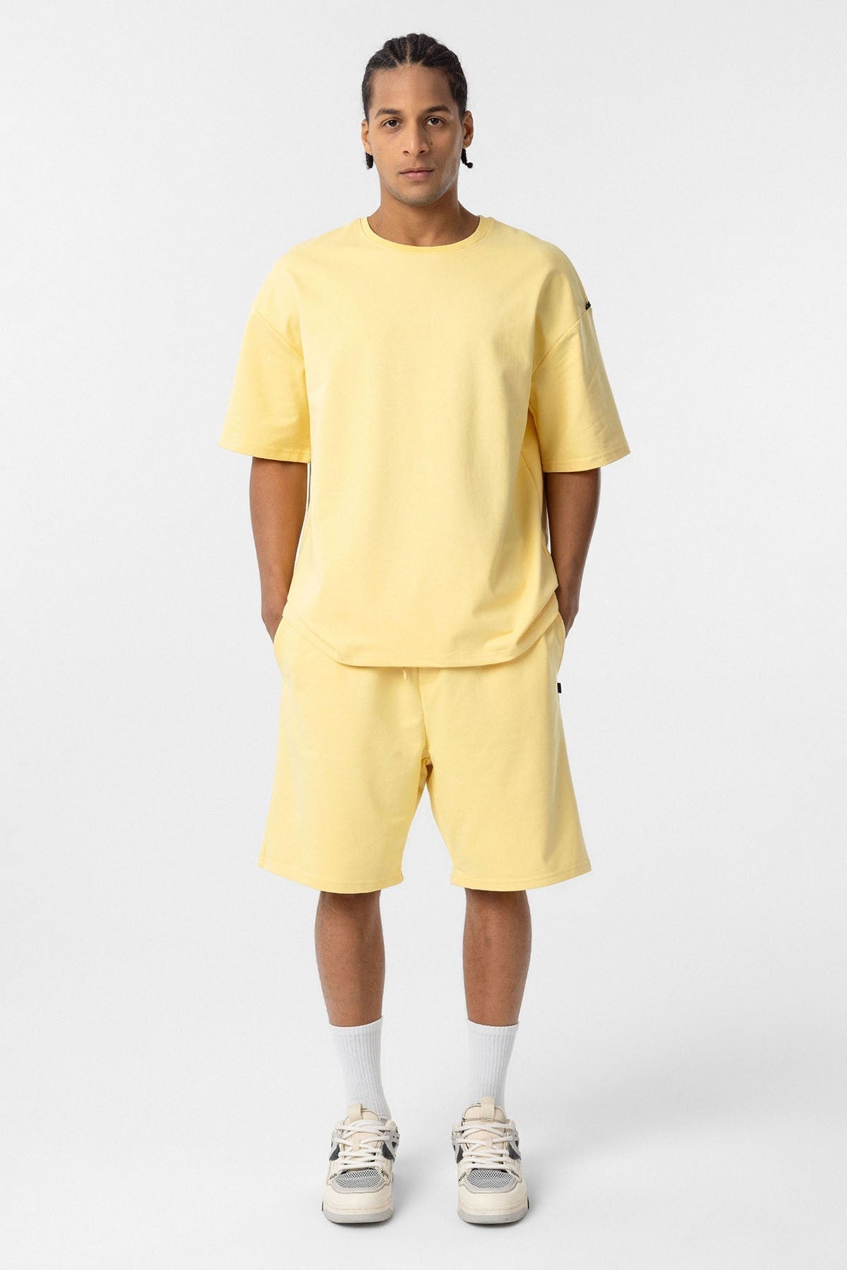 Basic Oversized Shorts Set