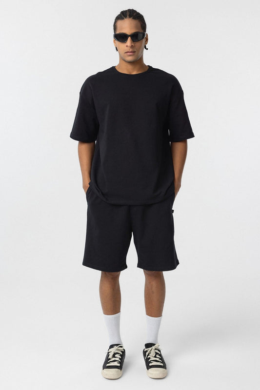 Basic Oversized Shorts Set