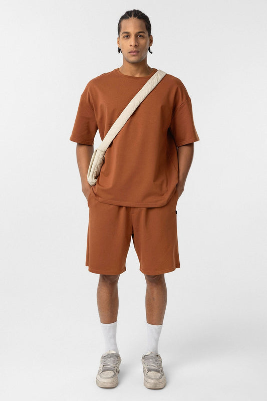 Basic Oversized Shorts Set
