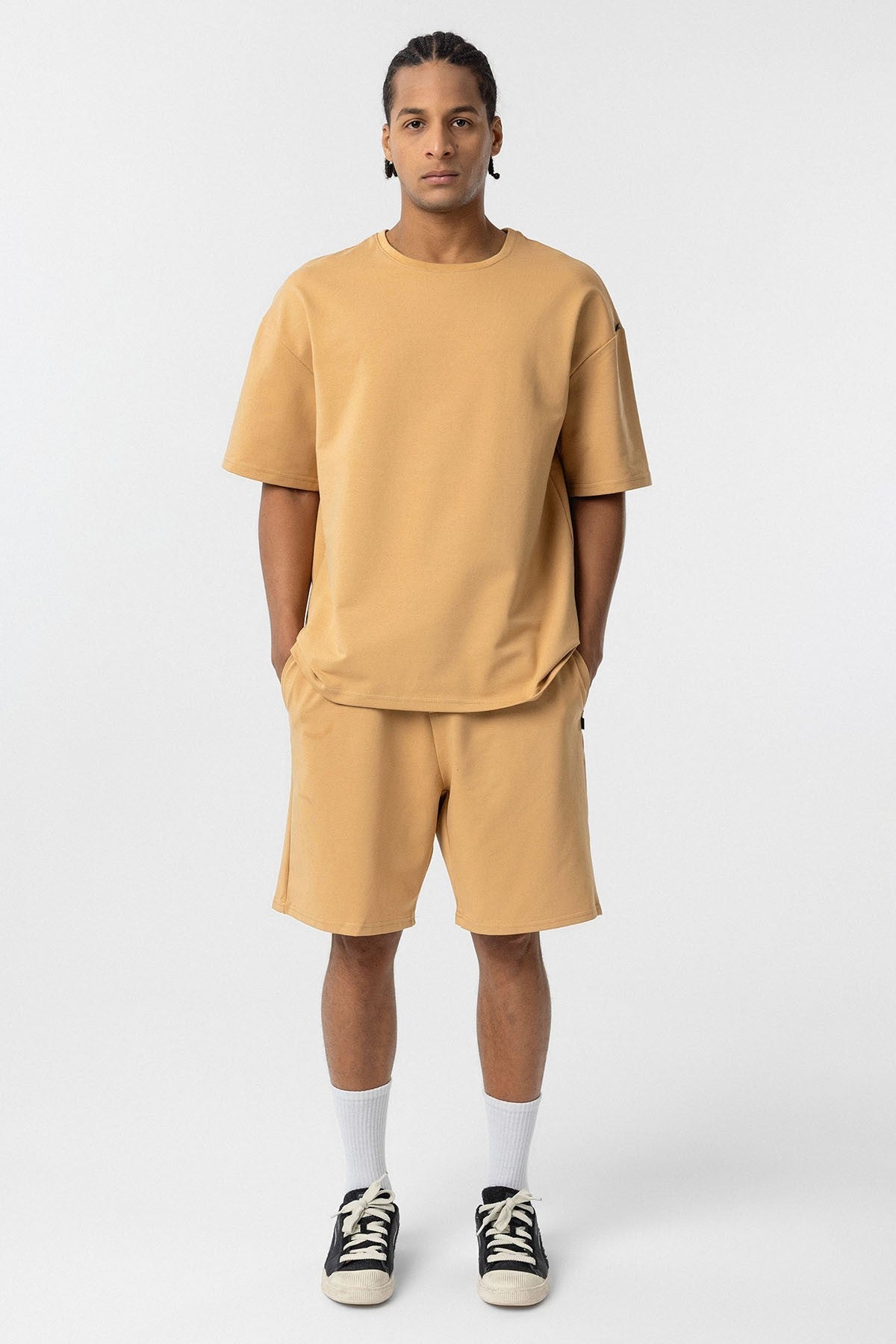 Basic Oversized Shorts Set