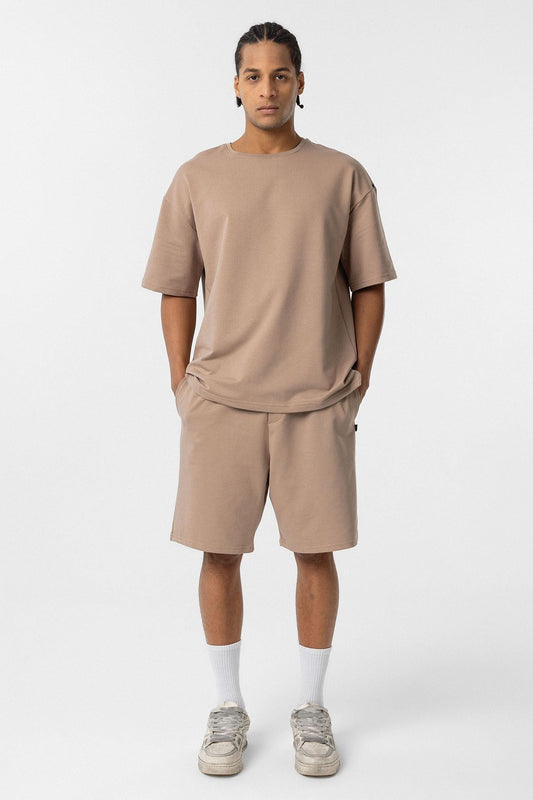 Basic Oversized Shorts Set
