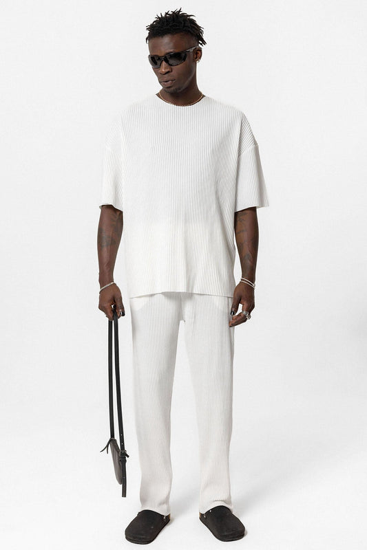 Basic Oversized Polo Neck Ottoman Set
