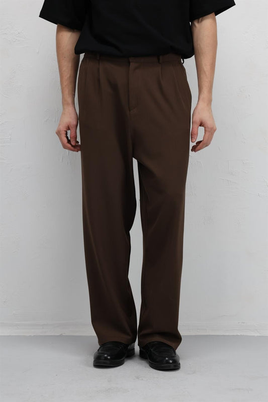 Baggy-Fit Fabric Pants 30-795-1