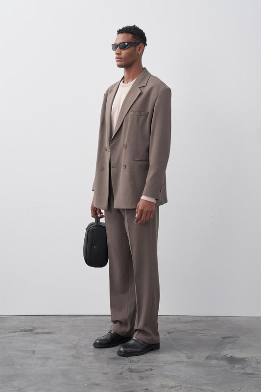 Comfortable, Double-Breasted Suit