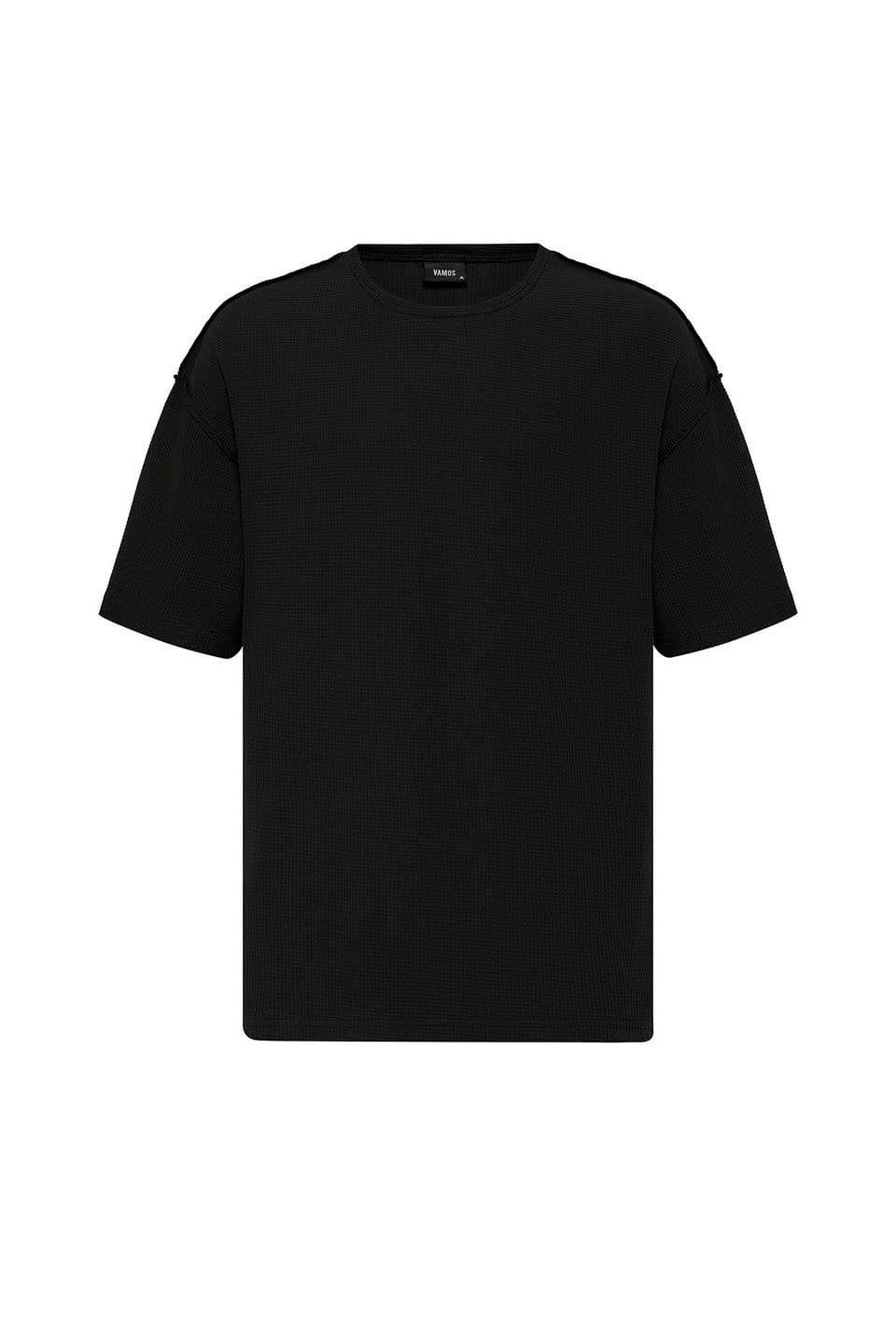 Oversized Knit T-Shirt with Back Print