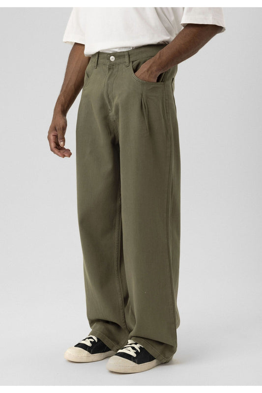 Balloon Fit Gabardine Pants