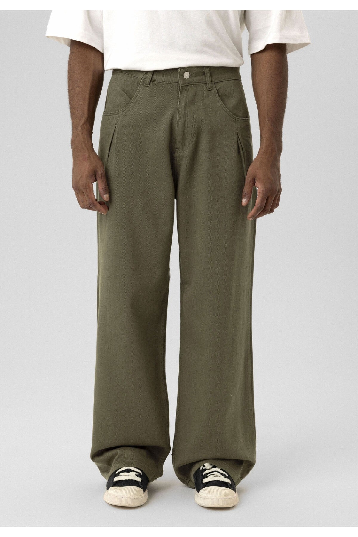 Balloon Fit Gabardine Pants