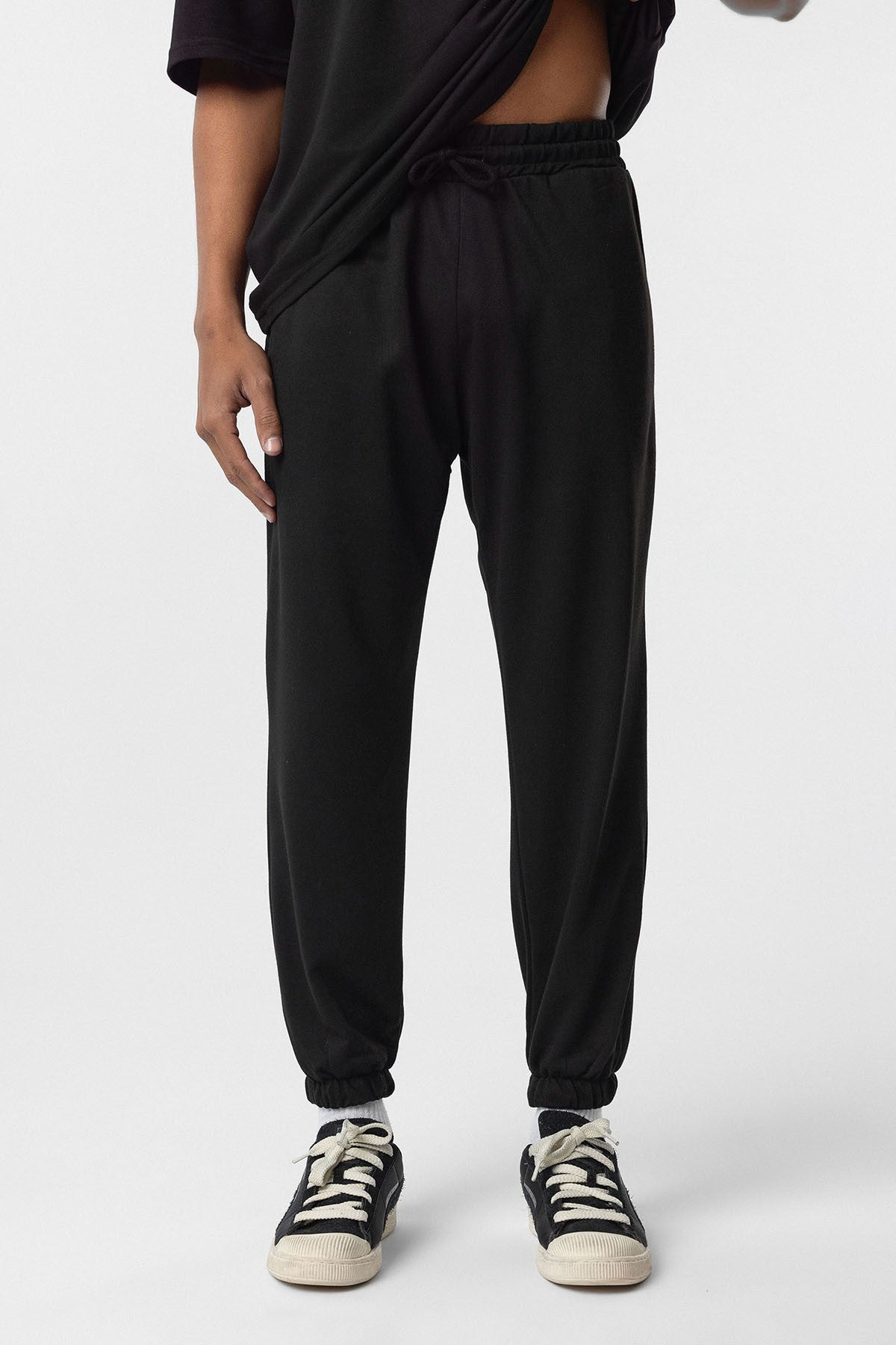 Basic Oversized Cuffed Sweatpants Set