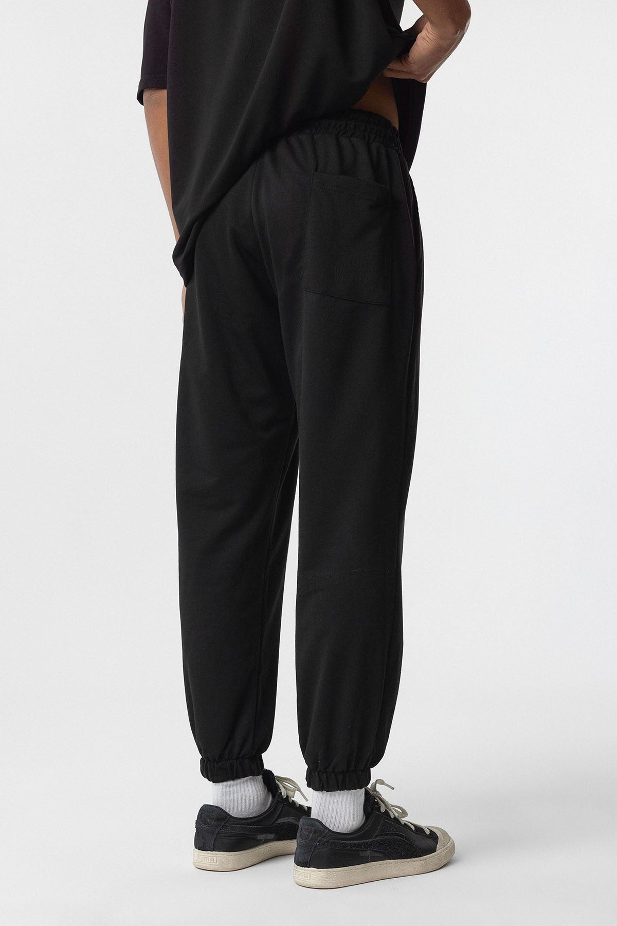 Basic Oversized Cuffed Sweatpants Set