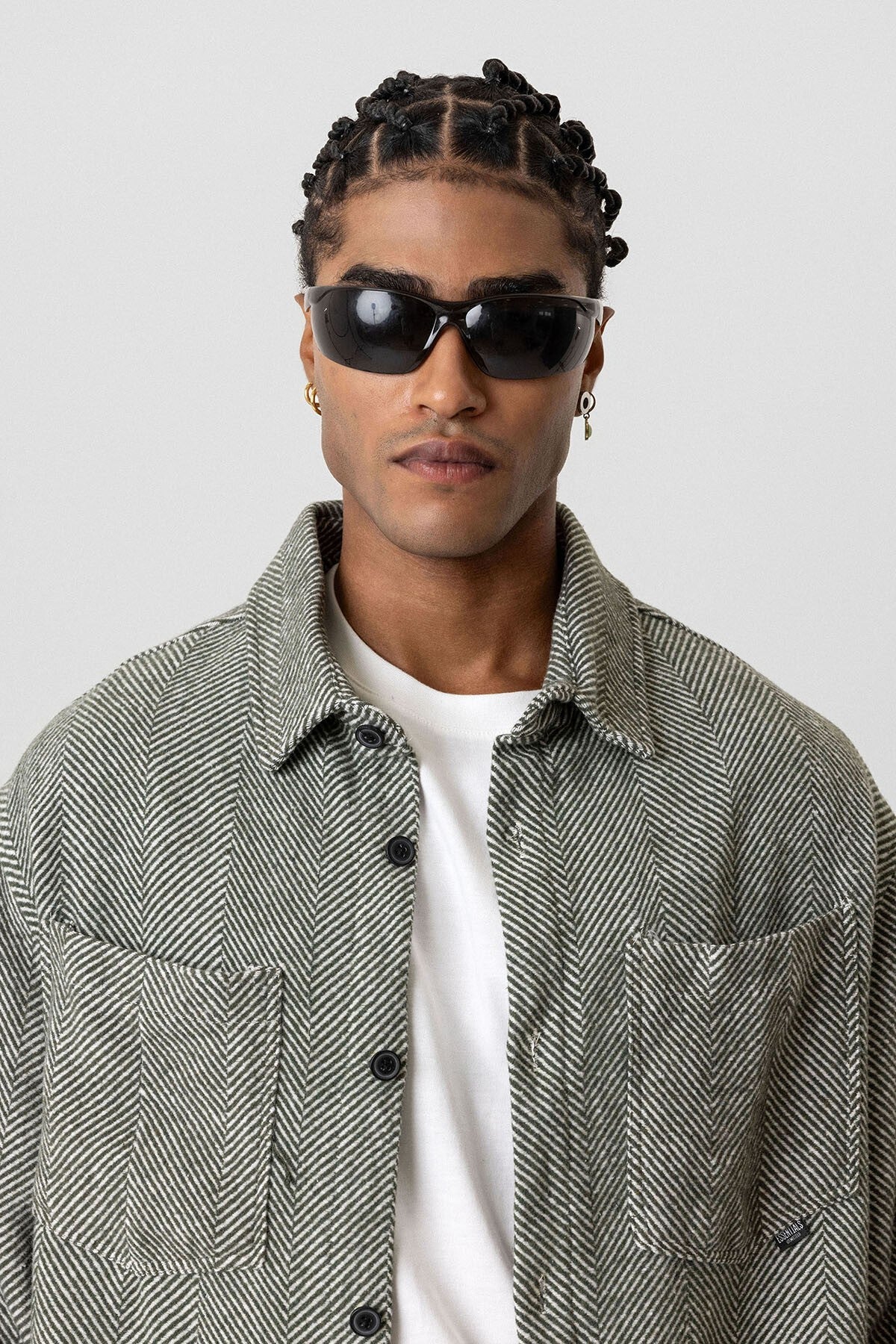 Oversized Lumberjack Shirt with Double Pockets