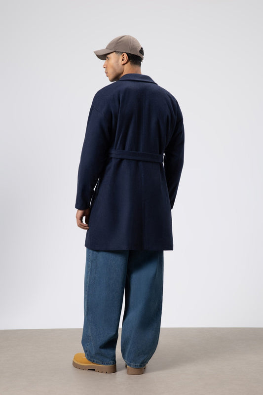 Oversized Arched Cashmere Coat