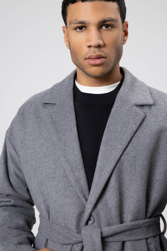 Oversized Arched Cashmere Coat