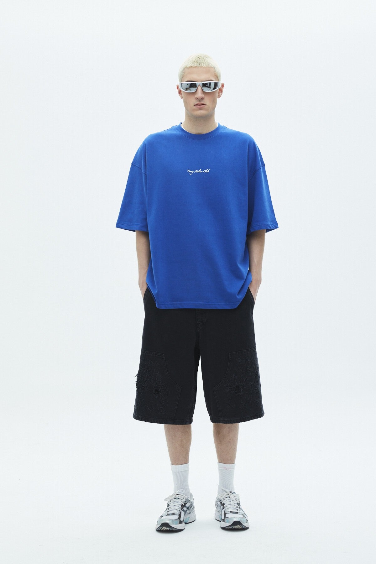 Oversized Denim Bermuda Shorts 40-224