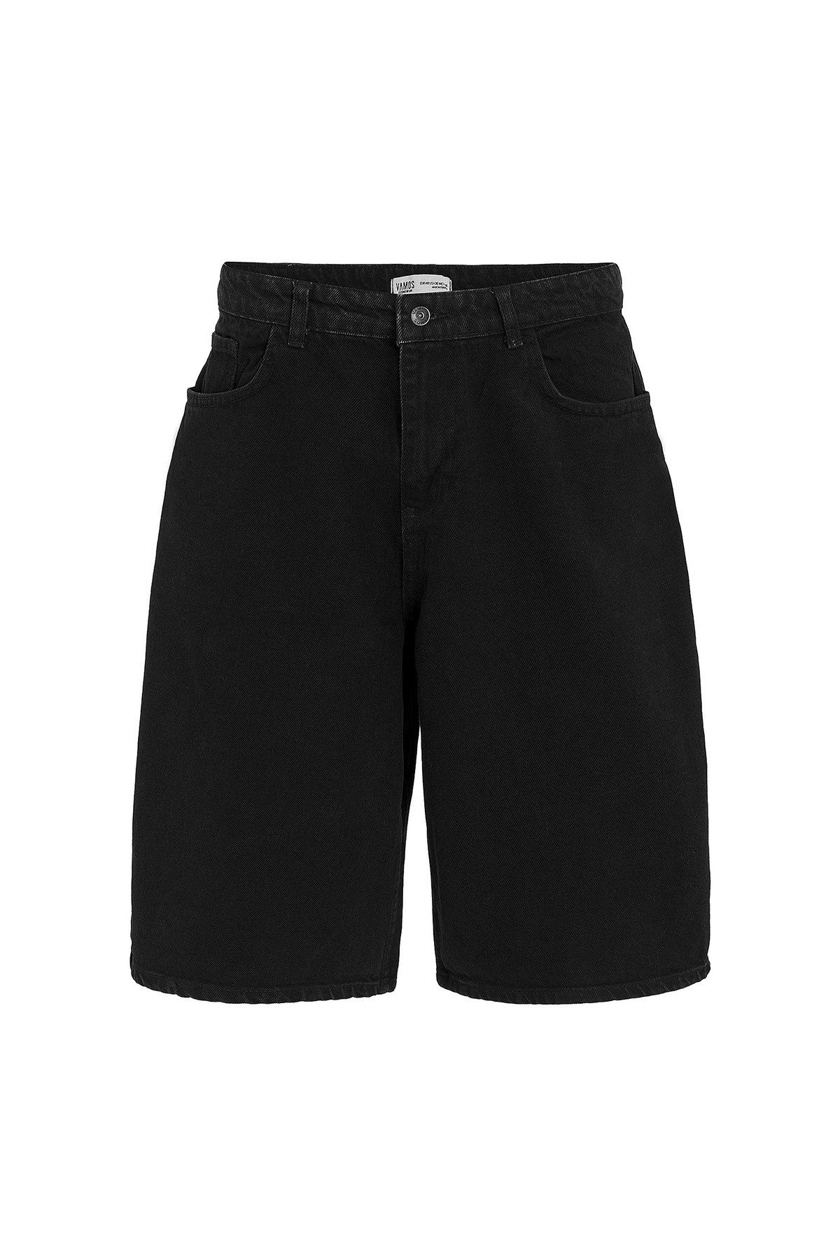 Oversized Denim Bermuda Shorts 40-285